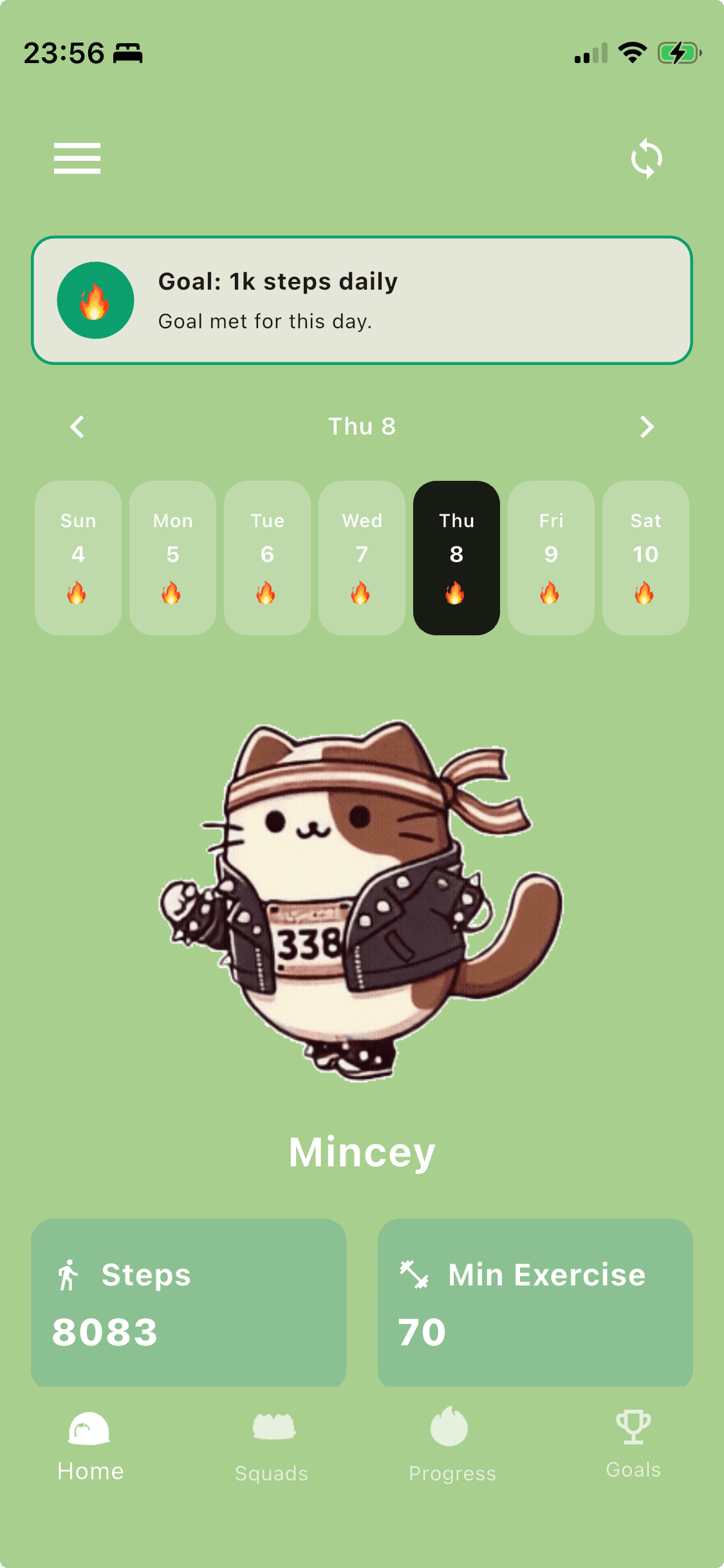 HealthKin mobile app screenshot